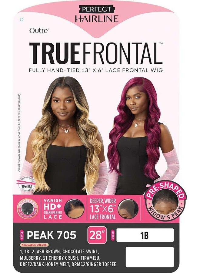 Outre Lace Front Wig - Perfect Hair Line 13X6 - True Frontal - Peak 705 (CHOCOLATE SWIRL) - Image 2