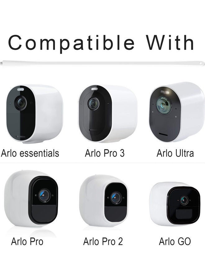 NIBEMINENT 2-Piece Security Camera Twist Mount White  - Image 4