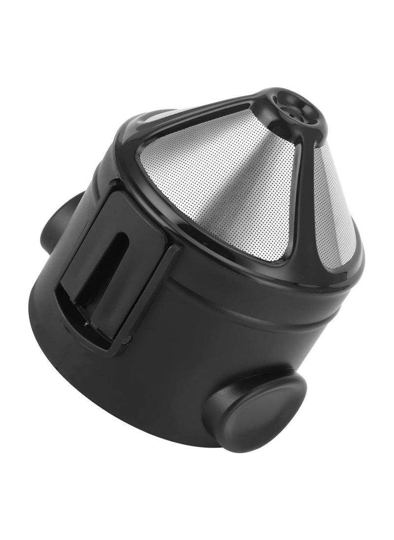 INVEIN - Reusable V60 Coffee Filter, Pour-Over Coffee Dripper with Stainless Steel Mesh for Brewing Without Paper Filters | Foldable Coffee Dripper with Cup Hanger – Easy to Clean, Perfect for Coffee Filtration - Image 1