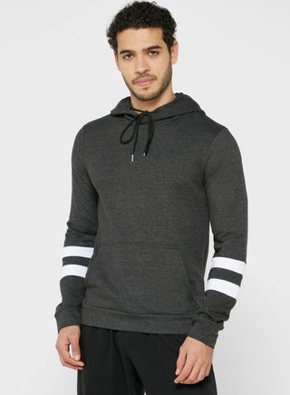 Arm Striped Hoodie