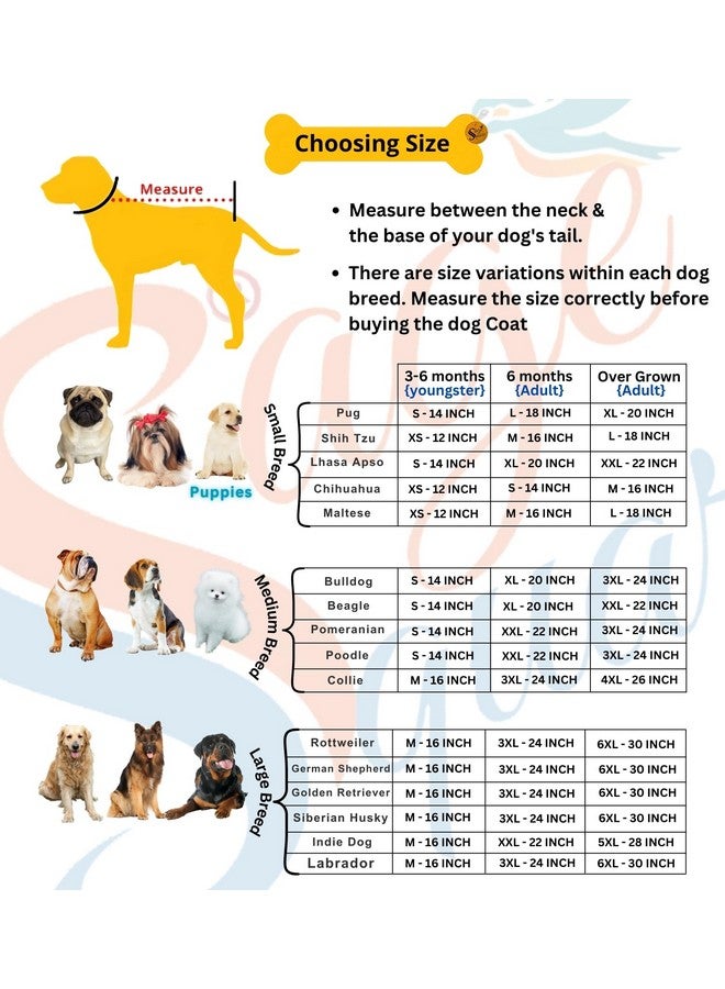 سايج سكوير سترة دافئة مبطنة بالصوف للكلاب، سترة مموهة مقاومة للرياح ومعطف شتوي للكلاب، ملابس للكلاب للطقس البارد (قطعة واحدة) (مموهة، 3XL - 24 بوصة) - Image 3