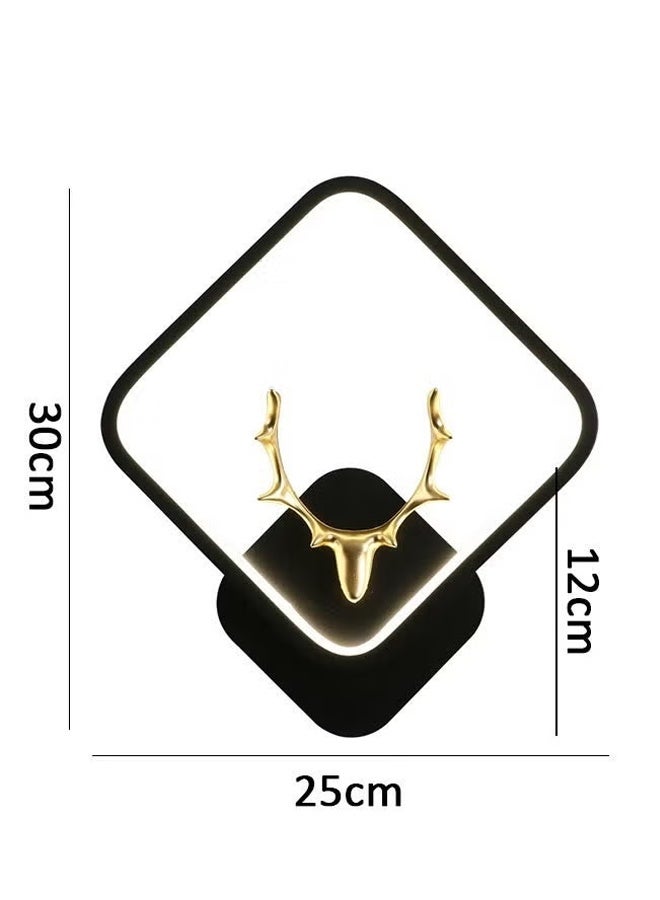 Comysubao Wall Lighting Bedroom Bedside Wall lamp Creative Antlers Night Light 3 Colors Light Dimmable Function Wall Sconces Perfect for Hallway, Closet, Bathroom, Stairway, Kitchen (Gold Antlers) - Image 2