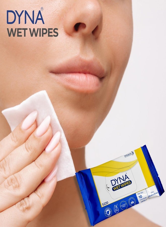 داينا مناديل داينا الصحية والمضادة للبكتيريا والخالية من الكحول والمبللة بزيت الزيتون - 10 مناديل في العبوة (عبوة من 10 × 5 = 50 منديل)... - Image 4