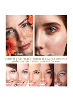 TLM TLM Colour Changing Liquid Foundation Hides Wrinkles & Lines, BB Cream Makeup Base Concealer Cover Moisturizing Fluid for all Skin Tone SPF15, Pack of 1  - Image 4