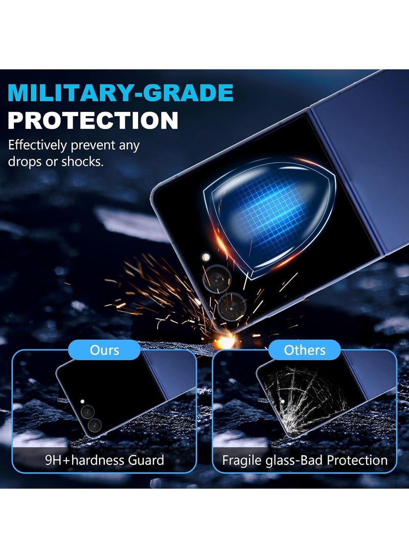 general Screen Protector Compatible with Samsung Galaxy Z Flip 7, [2+2+1] Internal TPU Protector + External Protector + Camera Protector, Ultra HD, Scratch Resistant, Bubble Free - Image 5