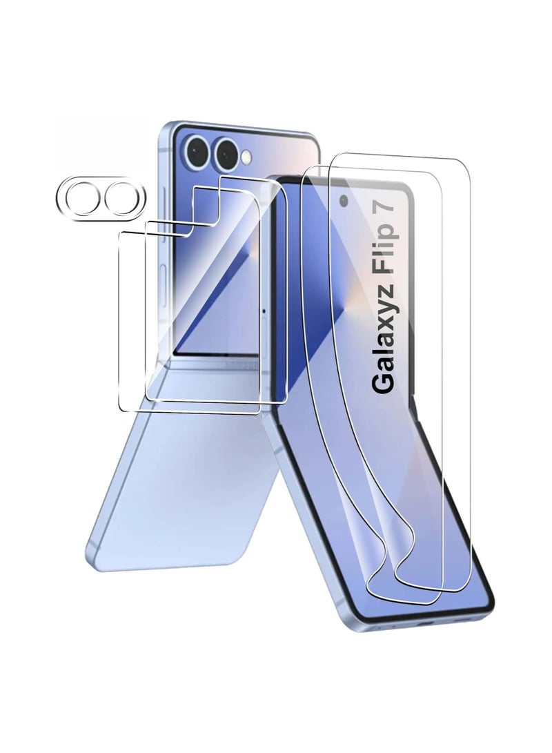 general Screen Protector Compatible with Samsung Galaxy Z Flip 7, [2+2+1] Internal TPU Protector + External Protector + Camera Protector, Ultra HD, Scratch Resistant, Bubble Free - Image 1