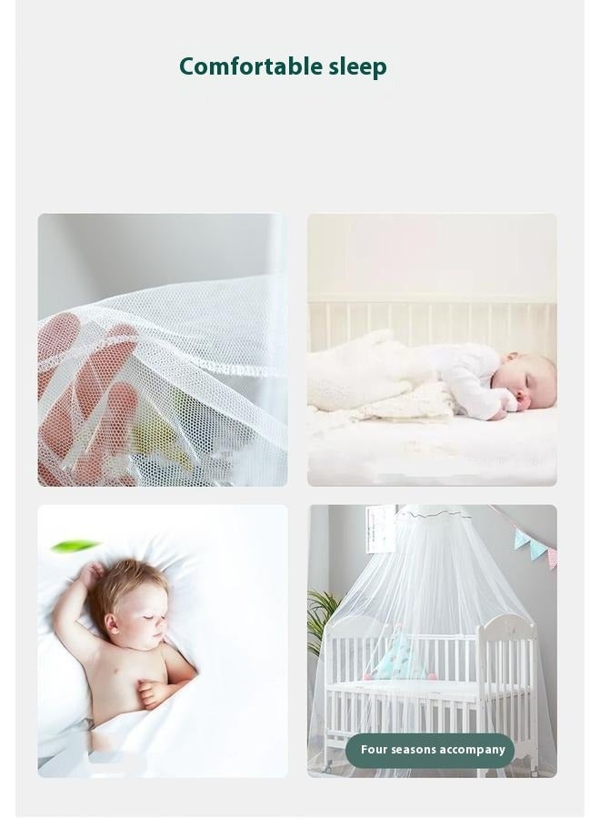 Mosquito Net With Stand White Suitable For Baby Crib Up To 160 * 80Cm  - Image 4