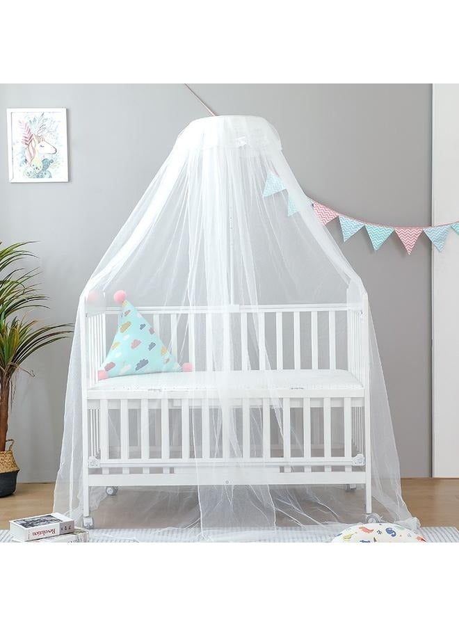 Mosquito Net With Stand White Suitable For Baby Crib Up To 160 * 80Cm  - Image 1