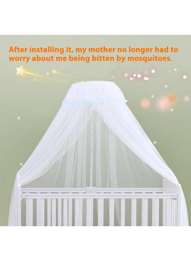 Mosquito Net With Stand White Suitable For Baby Crib Up To 160 * 80Cm  - Image 5
