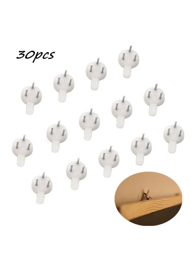30pcs Heavy Duty Seamless Hooks Flush Mounting For Walls Photos Keys Bathroom Kitchen Office - Image 1