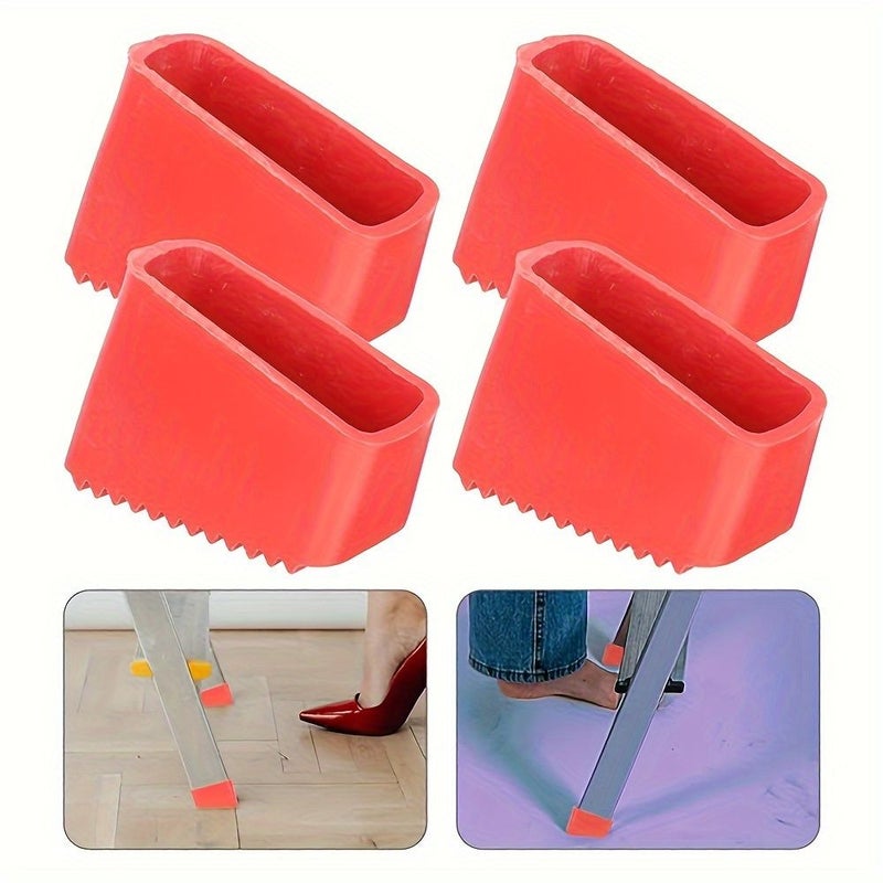 2 Pcs Non Slip Rubber Ladder Foot Pads For RV Step Ladder Durable Weather Resistant Covers - Image 1