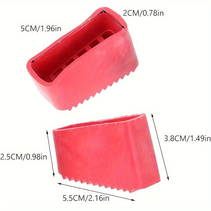 2 Pcs Non Slip Rubber Ladder Foot Pads For RV Step Ladder Durable Weather Resistant Covers - Image 3