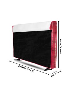 E-Retailer ERetailer Transparent LCDLED TV Protector Cover with Zipper Enclosure for 32 Inch Suitable for All Major Brand Model ColorRed Size29x3x19 Inches  - Image 3