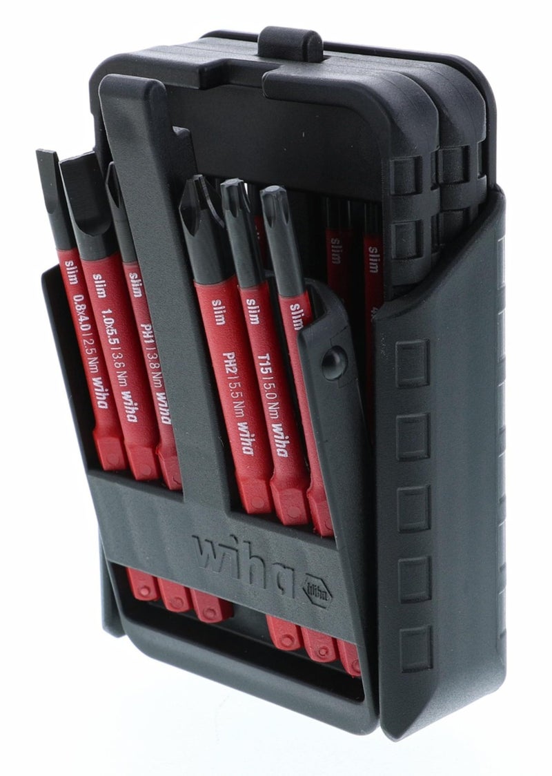 Wiha 28348 12 Piece Insulated SlimLine Blade Belt Set - Image 1