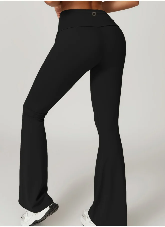 KAWN.YOGA Womens High Waist Contour Seamless Workout sport Flared Leggings Yoga Pants Tummy Control Running Pants
