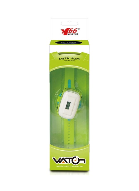1:62 Alloy Watch Q Bus Car Interactive Induction with Light Music - Assorted Color