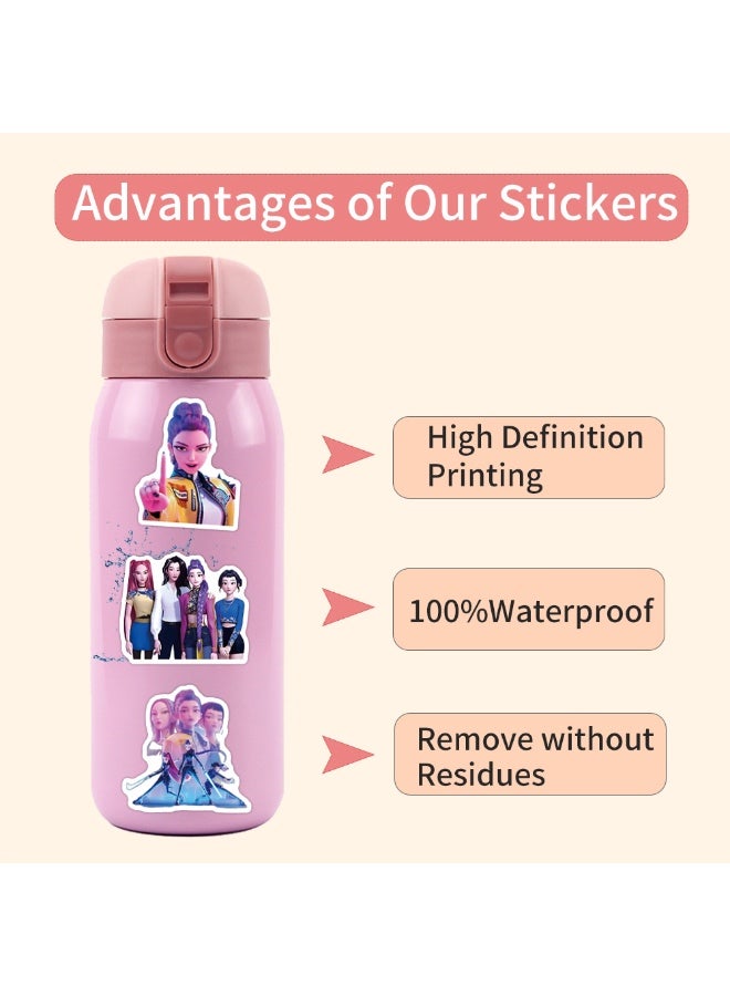 110pcs Korean Idol Demon Movie Hunters Pack, Anime Style Waterproof Vinyl Stickers for Teenagers and Adults for Laptop Skateboard Phone Guitar Travel Case Bike - Image 4