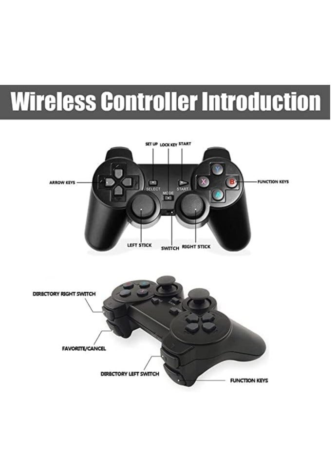 ELTRAZONE Video Game Console 2.4G Double Wireless Controller Game Stick 4K Games Console Including 64GB Retrogames For PS1/GBA Boy Gift - Image 5