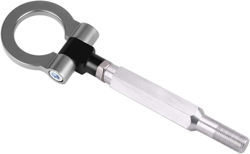 MBROS Tow Hook,Car Towing Eye Towing Hook Ring Kit Universal Tow Hook Eye Towing Colorful Fit Use for Most Subaru (Color Name : Titanium) - Image 1