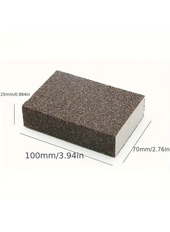 6Pcs Diamond Grit Rust Removal Sponge Heavy Duty Scouring Pads For Pots Pans - Image 2