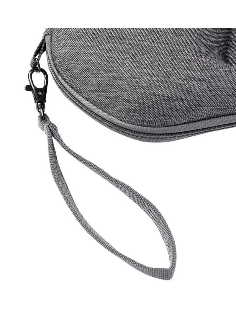 EVA Hard Shell Case for Apple AirPods Max Headphones with Velvet Lining Travel Storage Bag Zipper Closure Removable Wrist Strap Waterproof Dustproof Splash Resistant Protective Cover  - Image 4