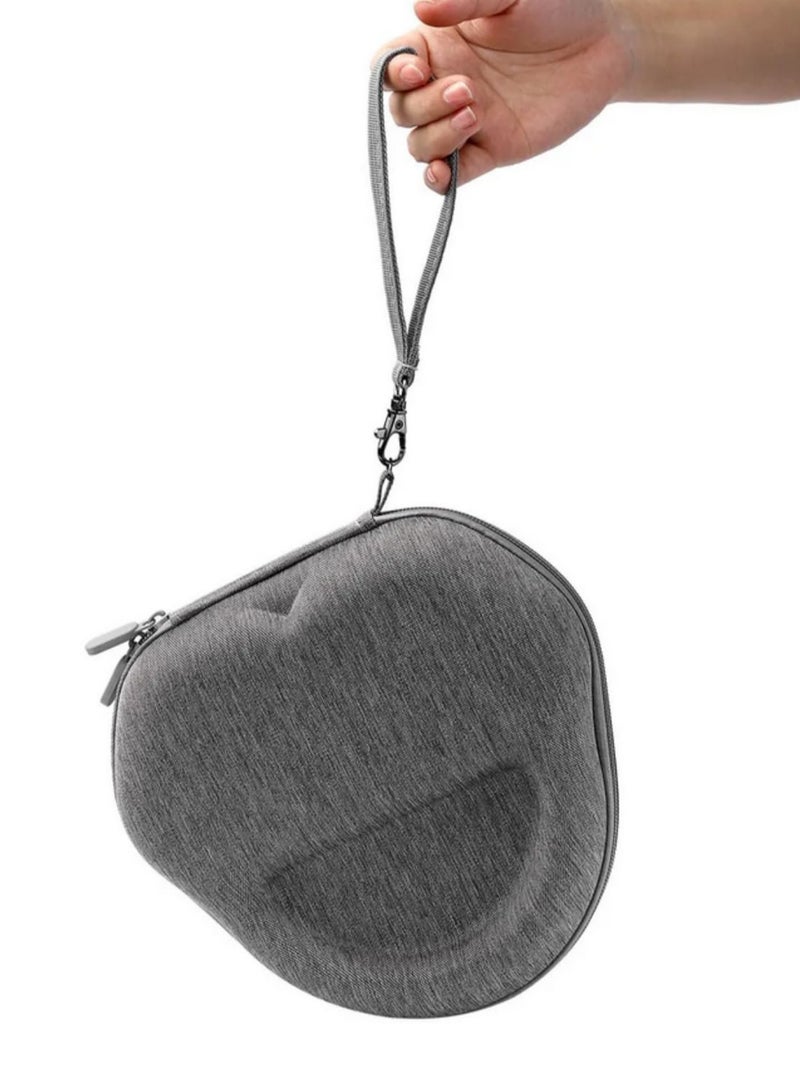 EVA Hard Shell Case for Apple AirPods Max Headphones with Velvet Lining Travel Storage Bag Zipper Closure Removable Wrist Strap Waterproof Dustproof Splash Resistant Protective Cover  - Image 3