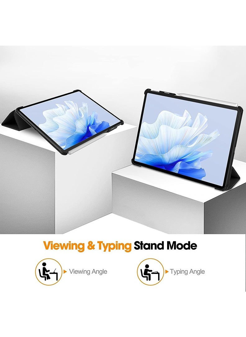 Theodor - Protective Flip Case For Huawei MatePad Air (2023) With Trifold Stand Auto Wake Sleep Shockproof Cover - Image 1