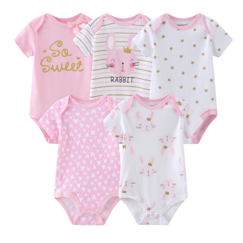 MAMIMAKA Newborn Layette Gift Set Bodysuits Pants for Baby Girl and Boy 24 Piece 100% Cotton Essentials and Accessories - Image 2