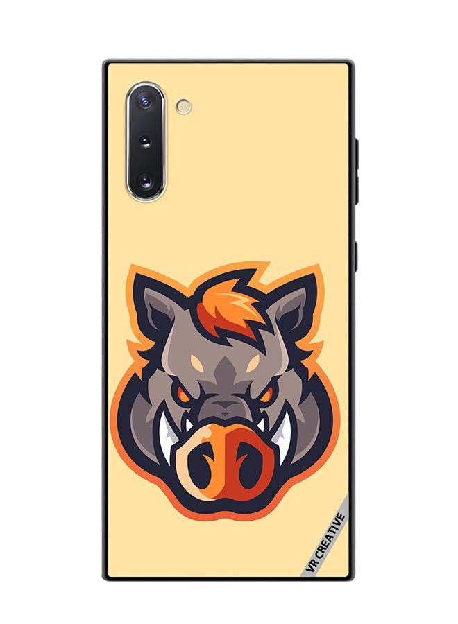 VR CREATIVE Protective Case Cover For Samsung Galaxy Note10 5G Wild Boar Design Multicolour - Image 1
