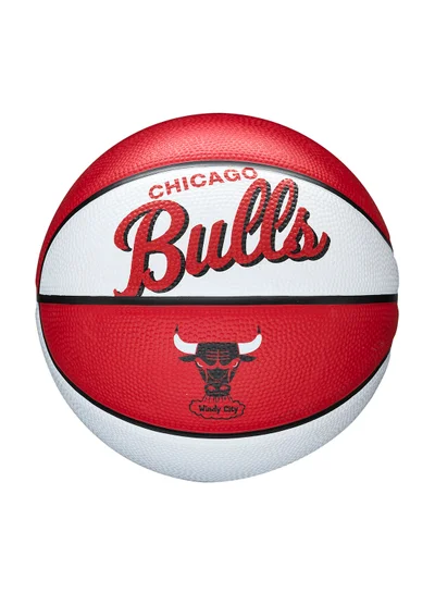 Wilson NBA Team Retro Mini Basketball Chicago Bulls - Size 3 (mini ball) - Red/White