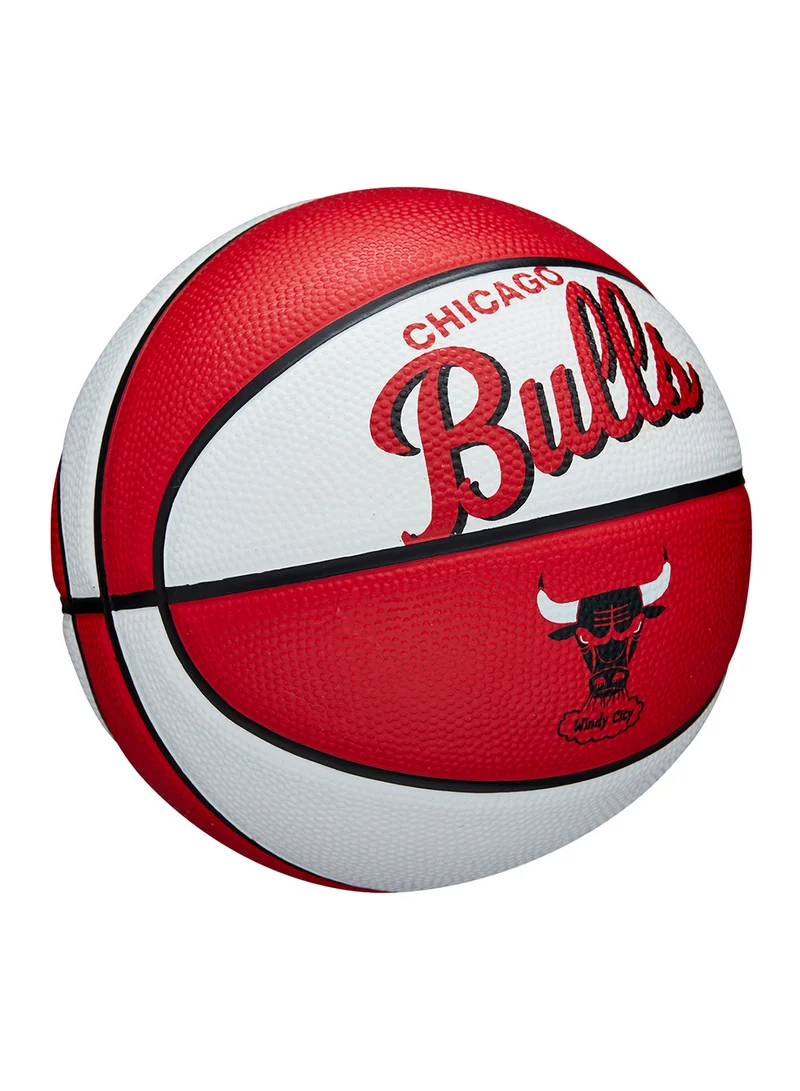 Wilson NBA Team Retro Mini Basketball Chicago Bulls - Size 3 (mini ball) - Red/White