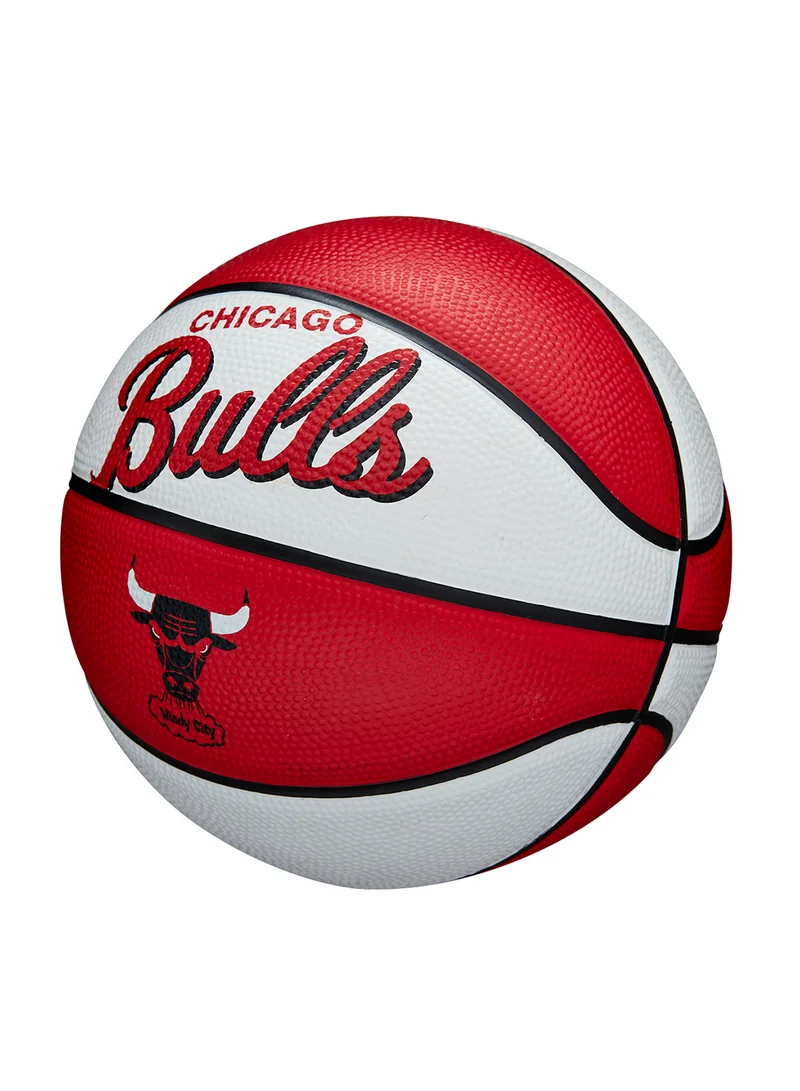 Wilson NBA Team Retro Mini Basketball Chicago Bulls - Size 3 (mini ball) - Red/White