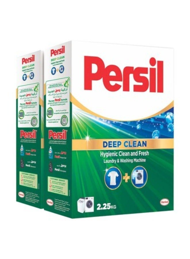 Persil Low Foam Powder Detergent 2.25kg Twin Pack Powerful Stain Removal & Long‑Lasting Freshness - Image 1