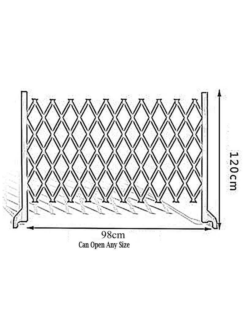 LINGWEI Wooden Expandable Trellis Fence Decorative Partition Freestanding Garden Privacy Screen - Image 3