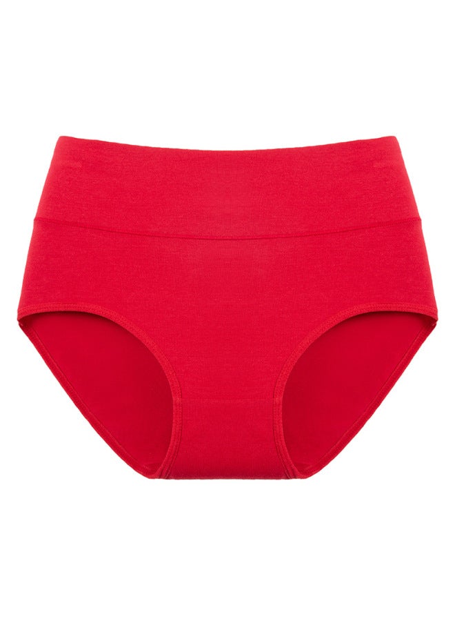Multi-size High-waisted, Slightly Tummy-control, Pure Cotton Women's Underwear, All-cotton Women's Briefs