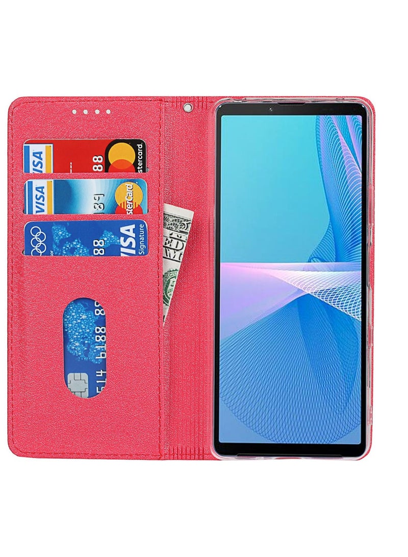 Suteni Flip Cover Card Slots Leather Phone Case for Sony - Image 3