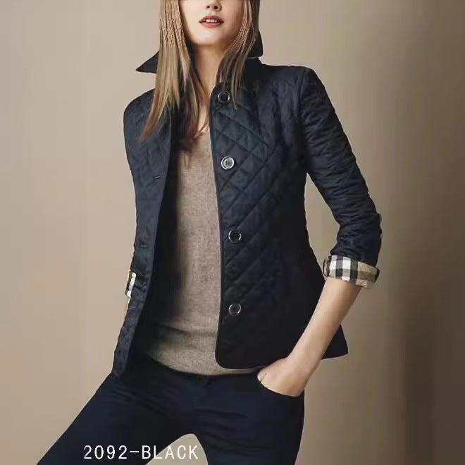 Selling Export Classic Spring, Clothing New British Style B Home Slimming Look Plaid Cotton Coat S-Xxxl - Image 2