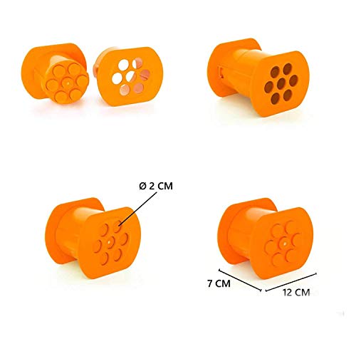 Guppy One Press Cevapcici Sausage Maker Stuffer, 7 Sausages at Once Press Handmade Hot Dog Meat Strip Machine Molds Non Stick Kitchen Meatball Maker Barbecue Grilling Tools BBQ Accessories - Image 5