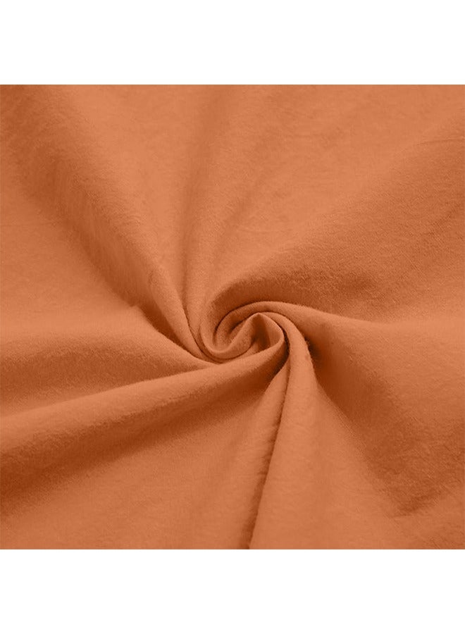 Sthxyfaith Muslim Orange Men’s Robe, Pajamas Night Sleep Cotton Robe - Image 4