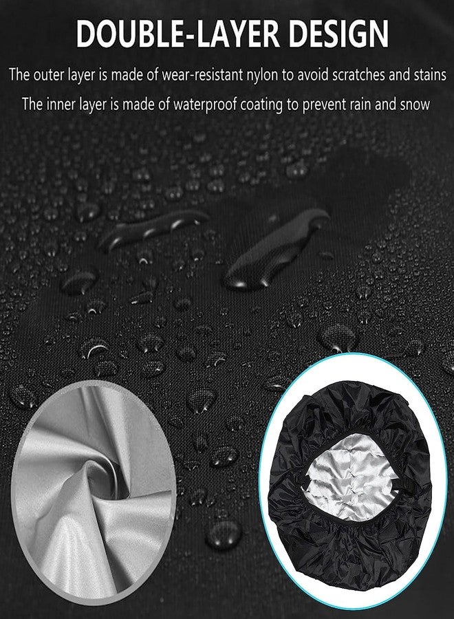 Heer Dust & Rain Cover for Backpack with Pouch, Waterproof Dustproof Rain Cover Bag Elastic Adjustable for School, College,Office, Trekking Bags (30L-35L,Black) (Pack of 2) - Image 4