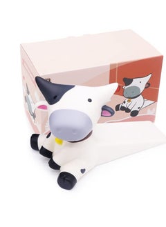 Y&D Decorative Door Stop Cute Stopper Animal Doorstop Non-Slip Wedge Cow Stoppers for Home and Office, with Colorful Box (White)  - Image 3