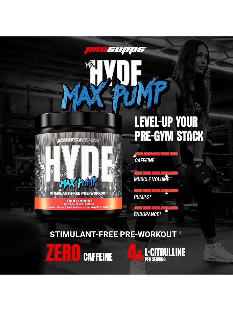 ProSupps PS Hyde Max Pump 20 Serving Fruit Punch - Image 2