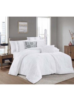 Hours "8 Pieces Comforter Set With An Elegant Pattern And Durable Microfiber Fabric King Size, Two Person  multicolor  250X230CM  - Image 2