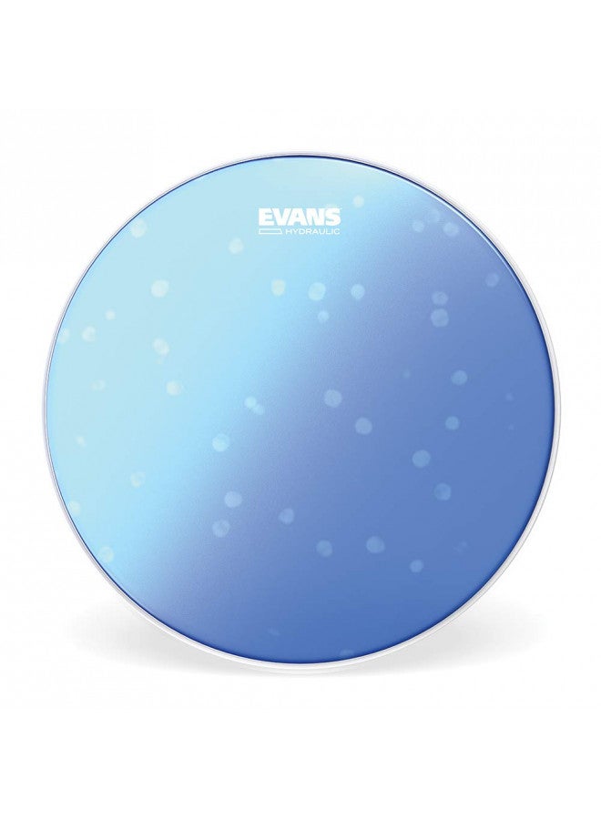 Evans Hydraulic Drum Heads - B14HB - Drum Head with Layer of Oil - Supresses Unwanted Overtones - Ideal for Rock, Metal, & Funk - Blue, 14 Inch - Image 1