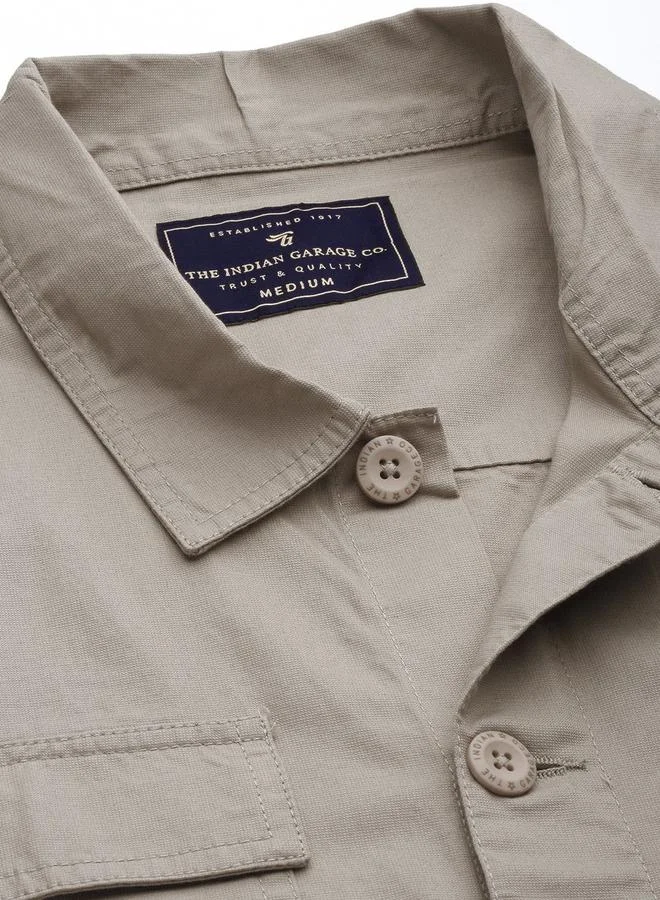 شركة المرآب الهندية قميص رجالي بيج بطبعة شعار