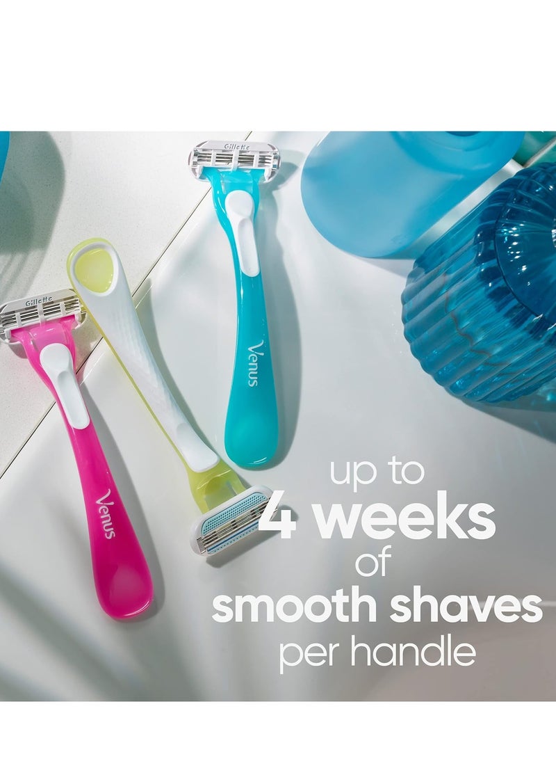 Gillette Venus Tropical Value Pack 6 Disposable Razors 3 Blades - Image 3