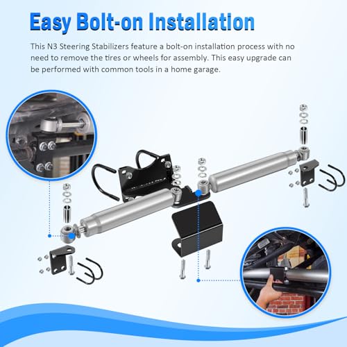 USSKYBOY N3 Dual Steering Stabilizer fits for Jeep Wrangler JK 07-18, Replacement Part for 8734930 - Image 5