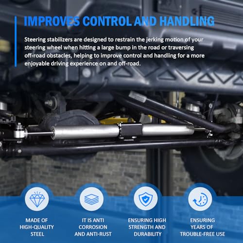 USSKYBOY N3 Dual Steering Stabilizer fits for Jeep Wrangler JK 07-18, Replacement Part for 8734930 - Image 3