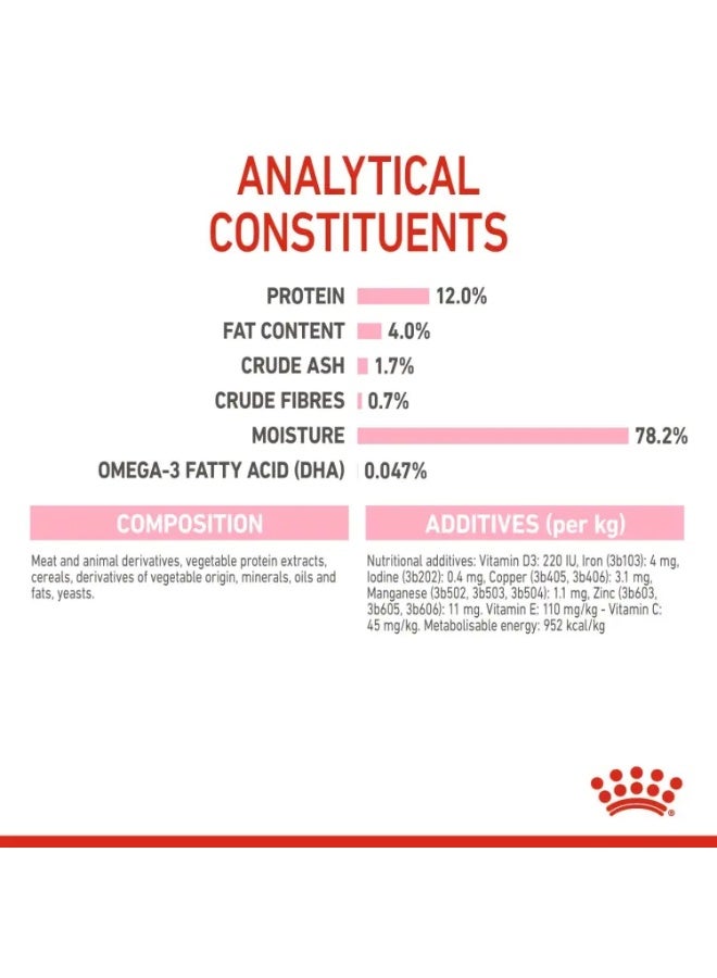 Royal Canin Health Nutrition Kitten Sterilised Gravy Wet Food Pouches 12x85 g - Image 3