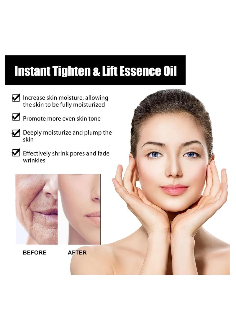 EELHOE Instant Face Lift Essence Oil, Vitamin C Serum For Face, Face Serum For Women, Anti Wrinkle Serum For Face, Neck, Eye Tightening & Lifting, Hydrating Serum, With Collagen, Hyaluronic Acid 30ml - Image 2